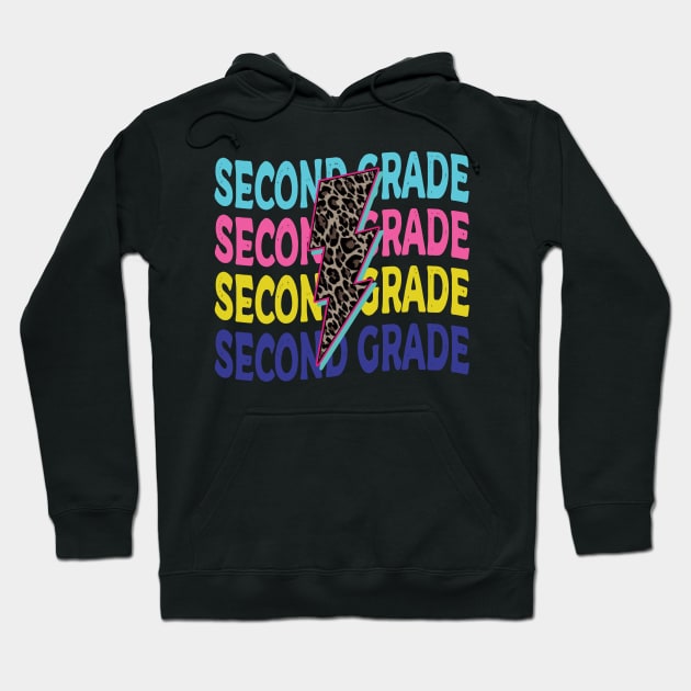 Second Grade Lightning bolt Hoodie by DigitalCreativeArt